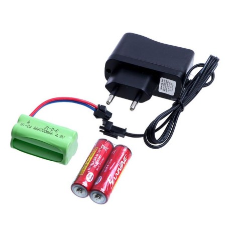 Radio-controlled car-controlled machine "Tricky", works on the battery, the color is blue-5