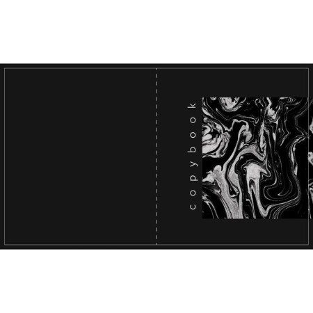 A notebook of 96 sheets in Calligrata Black and White, covered cartoon, OFSET block, mix-2