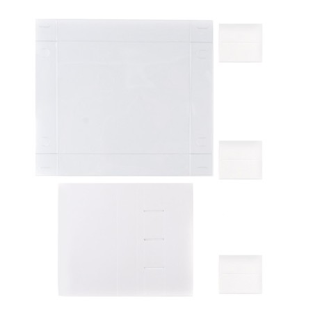 Box for 4 sweets and chocolate with cells "White" 18.8 x 15.7 x 3 cm-3
