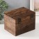 Casket tree "Rectangular" dark brown 14.5x18x14 cm