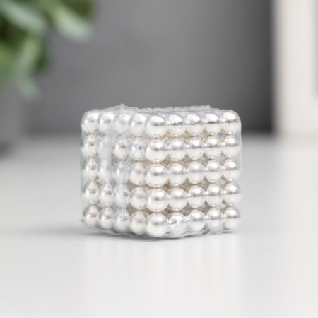 Antistress Magnet "Neokub" 125 balls d = 0.5 cm (silver)