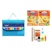 A4 labor folder, PVC textiles, with handles, folding, on Velcro, with a filling of 10 items, calligrata, PTR-10, 