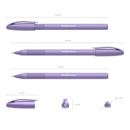 Ballic handle Erichkrause U-109 Pastel Stick & Grip 1.0, Ultra Glide, Blue Ink color-2