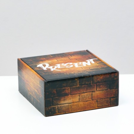 Self -charged box, without a window, "Present", 19 x 19 x 9 cm-1