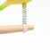 Toy for birds "Bird" on the spring, 11.9 x 3.4 x 12.5 cm, yellow