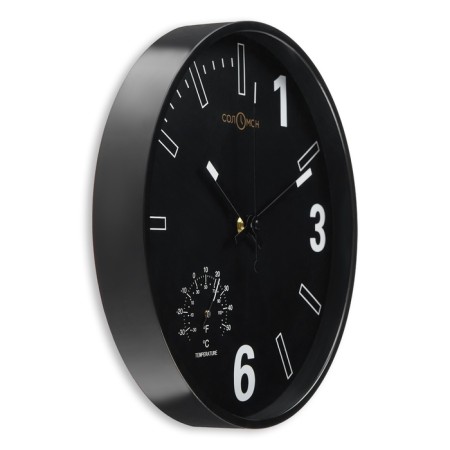 Wall clock, series: interior, "Griik", D-30 cm, with thermometer-1