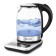 Electric ketta KitFort KT-657, glass, 1.7 l, 2200 watts, adjustment t °, silver