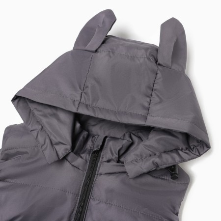 Children's vest, gray color, height 92 cm-1