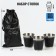 Carbon piles, set of 3 pcs 70 ml