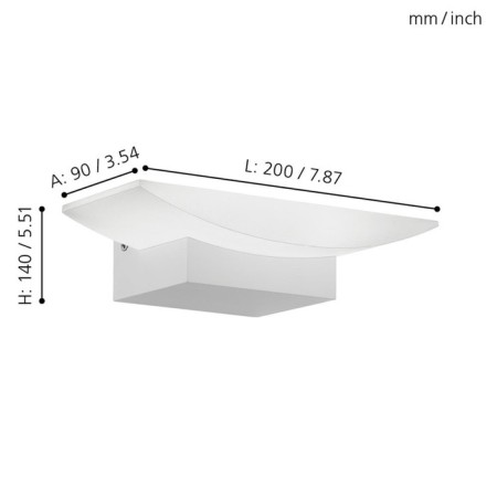 Bra Metrass, 1x5.6W LED, 3000K, 680LM, white color-1