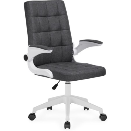Computer chair Elga plastic/fabric, white/dark gray 63x59x96 cm