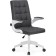 Computer chair Elga plastic/fabric, white/dark gray 63x59x96 cm