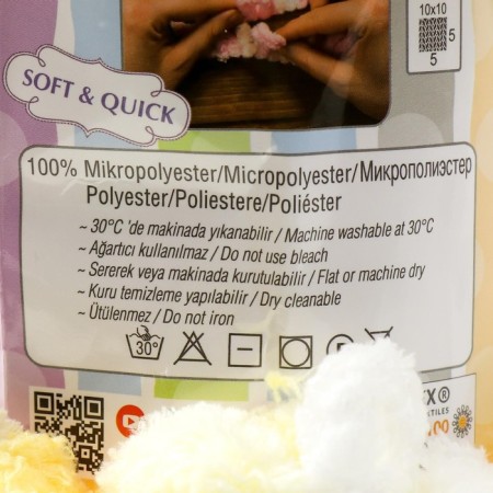 Yarn "Puffy Color" 100 % micropoliester 9m/100g (5921)-3