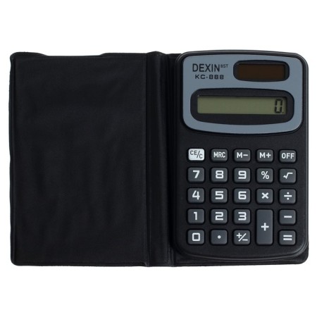 Pocket calculator with cover 8 - discharge, KC - 888, works on battery (AG 10 tablet)-4