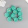 Decor for creativity Artificial fur "Ball" turquoise set 10 pcs, d = 2 cm