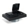 2-seater s/s outlet with a lid, Stekker series Erna, PST16-9015-03, black