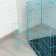 A cage with a hatch for dogs and cats, 85 x 60 x 70 cm, blue