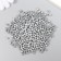 Set of beads "needlework" plastic, diameter 4 mm, 25 g, silver