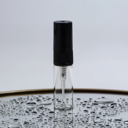 A bottle for storage, with a sprayer, 3 ml, packing - 5 pcs, black color-2