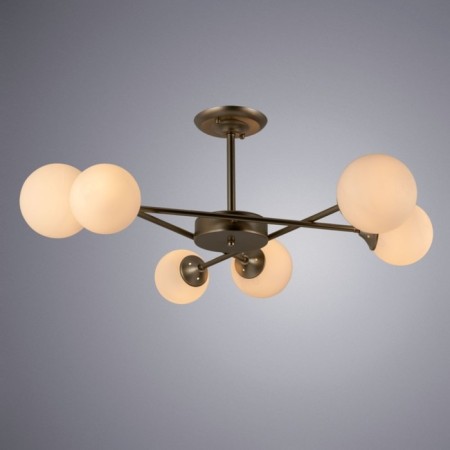 Ceiling chandelier Arte Lamp Marco A2703PL-6SG, E14, 6x60 W, 81x81x34 cm, golden-1