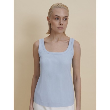 T -shirt female, size l, blue color
