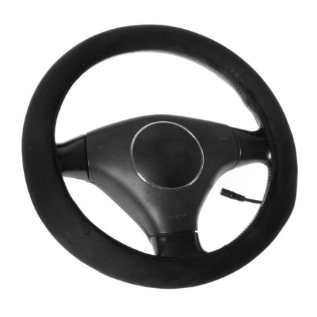 Braid on the steering wheel with a heated from a cigarette lighter, 12 V, 40 watts, size 38 cm, black