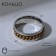 Ring "array" chain, color silver-gold, size mix