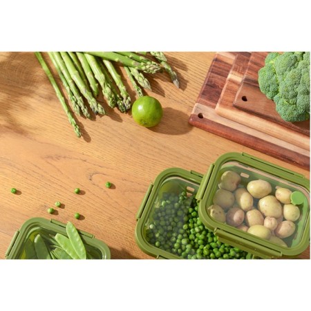Container for baking, storage and carrying of products in the Smart Solutions cover, green color, 1050 ml-17