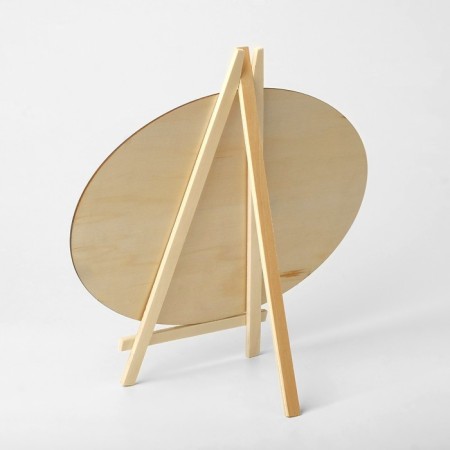 Cretaceous stand "On the easel" 20 × 30, oval, black color-2