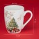New Year's mug for tea "Magic tree", 300 ml, porcelain, white color