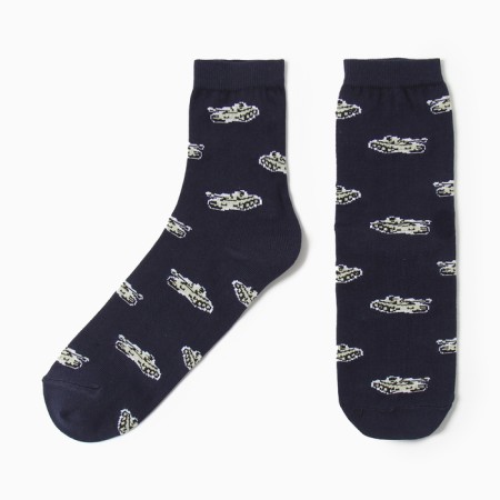Male socks "tanks", blue color, size 29