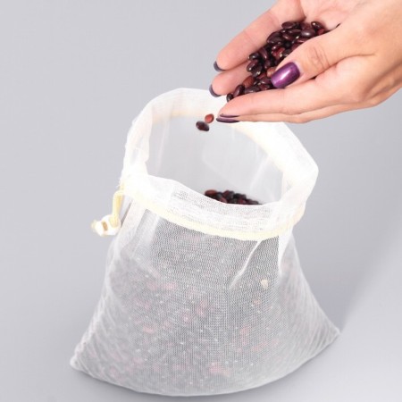 A bag made of polyester, 30 × 25 cm, 3 kg, with ties, yellow-4