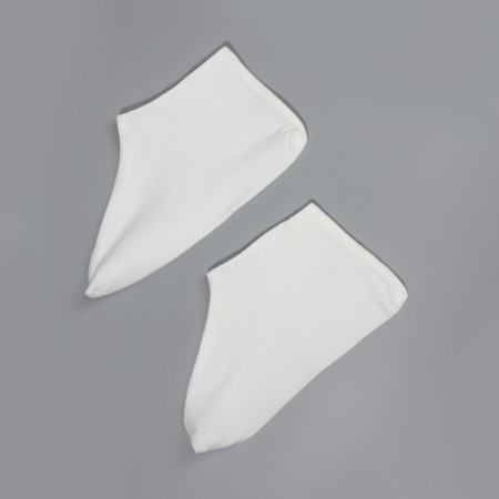 Socks for pedicure, cotton, one size, white color-4