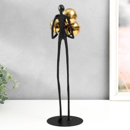Souvenir Metal "Man holds balls" 18x12x38 cm-3