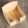Pine napkin stand, light, 15 × 15 × 12 cm
