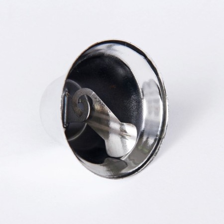 Bell for needlework, size 1 pc. - 3.8 cm, silver color-2
