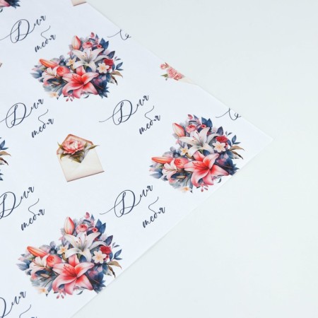 Paper packing craft white “Epistle for you”, 50 x 70 cm-3