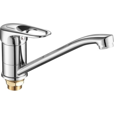 Fashun A4904 kitchen mixer, single -leaf, pour 220 mm, brass, chrome