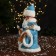 Snow Maiden "Fluffy fur coat with a bow and a flashlight" moves, 30x14 cm, blue