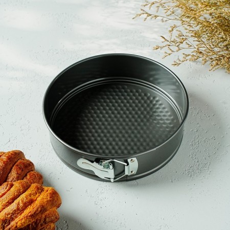 The form for baking the share "Elin. Circle ", d = 22 cm, removable bottom, anti -stick coating, black color-6