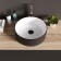 Grossman GR-4040BW sink, round, d = 360 mm, white/black