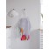 Apron kitchen with a photo print "Painted eggs with ears", adjustable, size OS