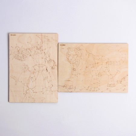 Burning boards "Fighting robots"-2
