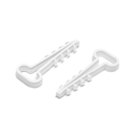 Dowel-mud "bison" dh-p, for a flat cable, nylon, 14 mm, white, 100 pcs