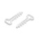 Dowel-mud "bison" dh-p, for a flat cable, nylon, 14 mm, white, 100 pcs