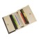 N/k wallet, button, pockets 6, d/coins 1, departments 3, metallic/brown. Fleet