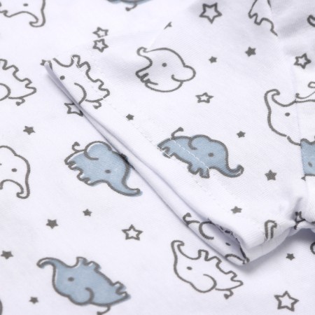 Children's T -shirt, white color/elephants, height 86-2