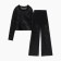 Female set (longshilly, trousers) minku: Casual Collection Black color, rr 48