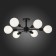Ceiling EVOLUCE lamp. SL419.402.06. ANO. 6x60 watts, E27, 46x48x23 cm, black color