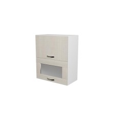 Cabinet Larisa 600x300x720 with 2 doors with white glass/latte